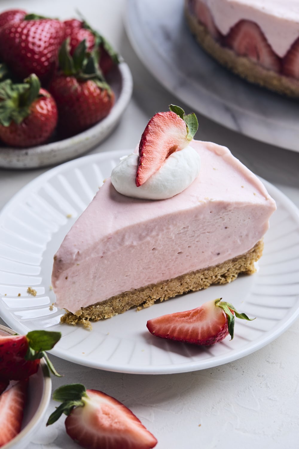 No bake Strawberry Cheesecake