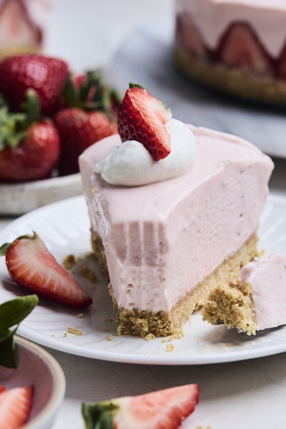 No bake Strawberry Cheesecake