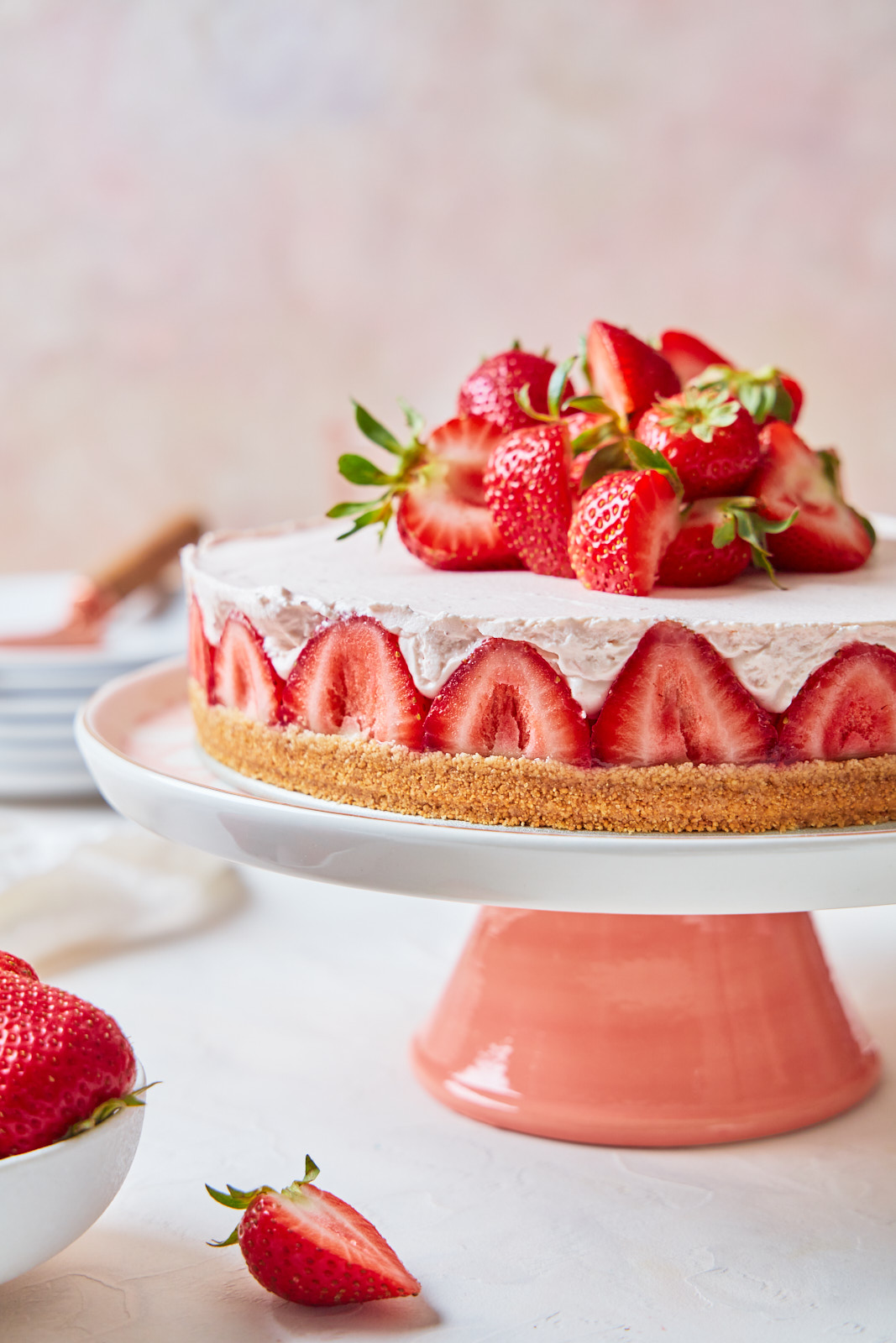 No bake Strawberry Cheesecake