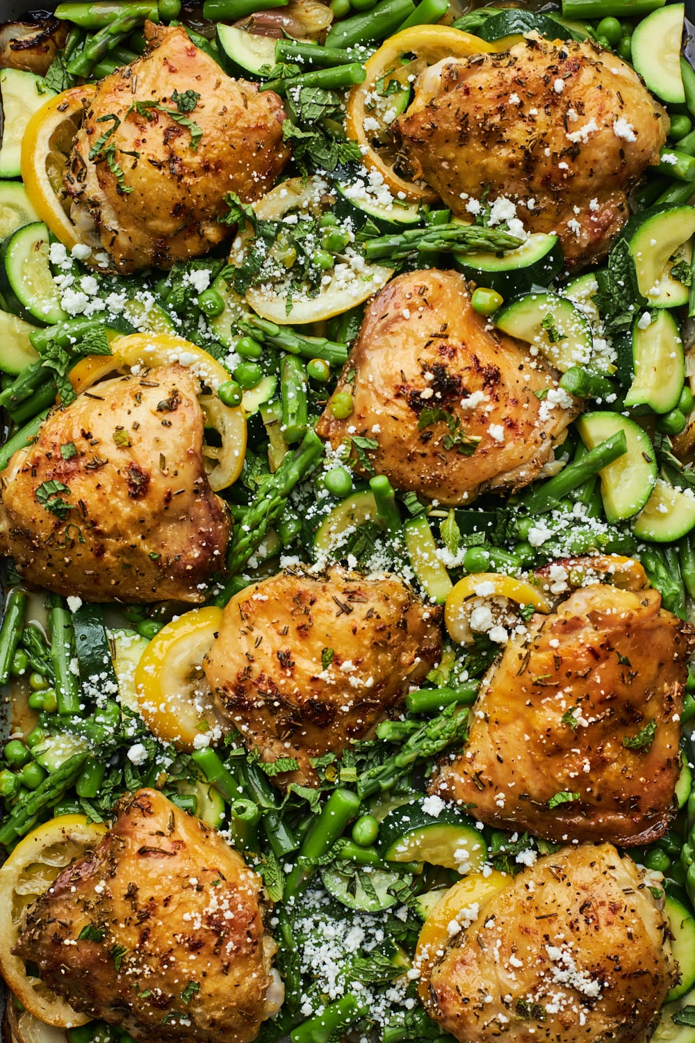 Herb Roasted Chicken With Spring Veggies