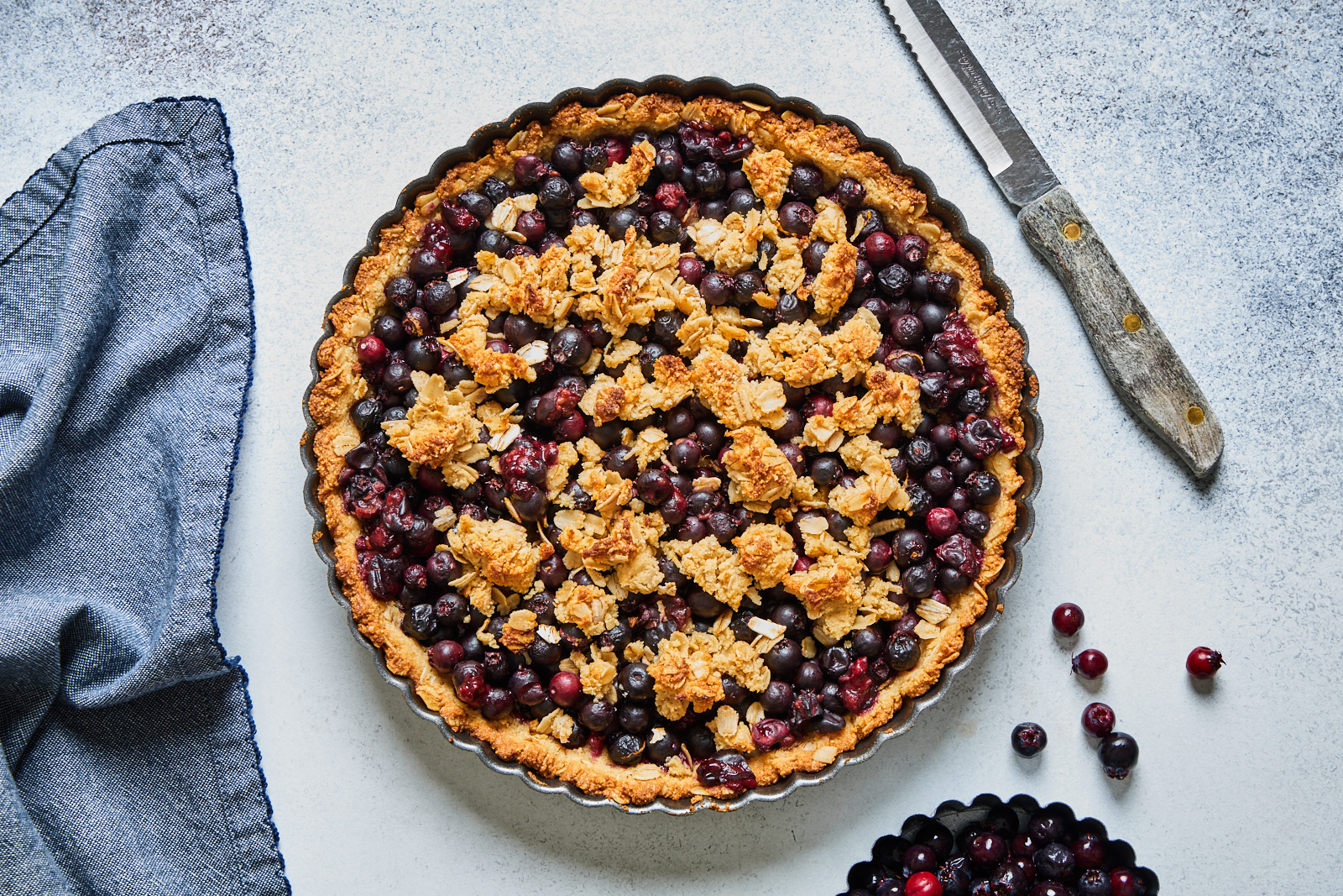 Easy Berry Crisp Tart