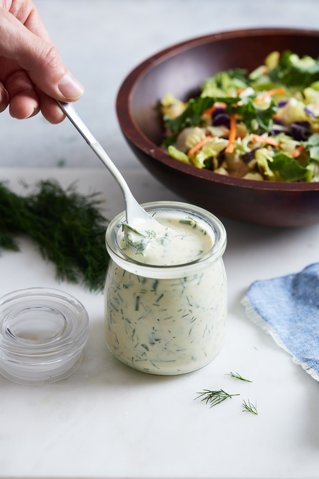 Creamy Lemon Herb Yogurt Dressing