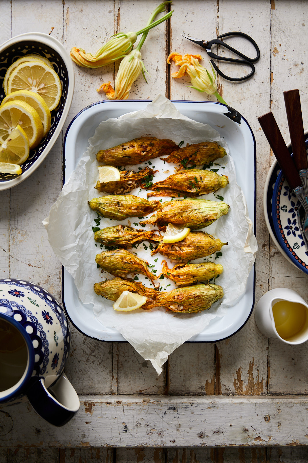 Stuffed Zucchini Blossoms