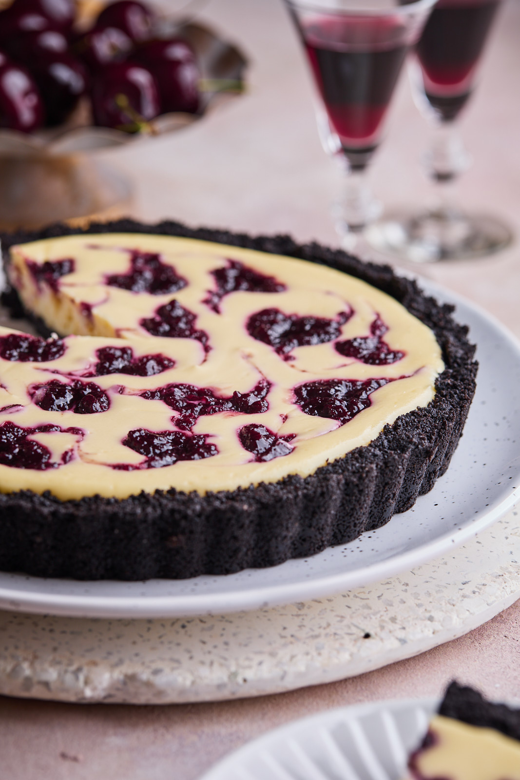 Cherry Cheesecake Tart