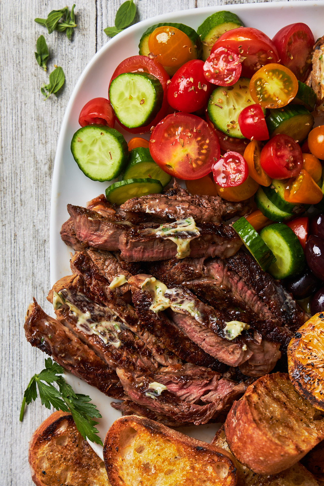 Grilled Lobster Tail and Steak Platter