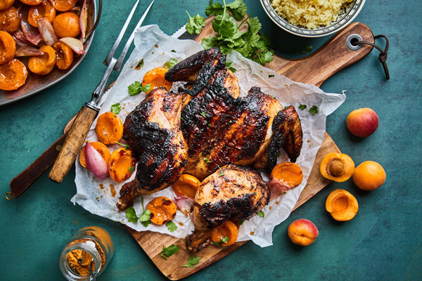 Moroccan Grilled Chicken With Apricots