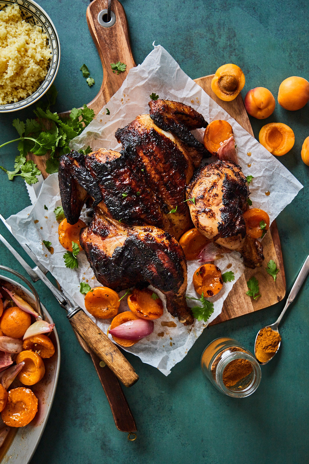 Moroccan Grilled Chicken With Apricots