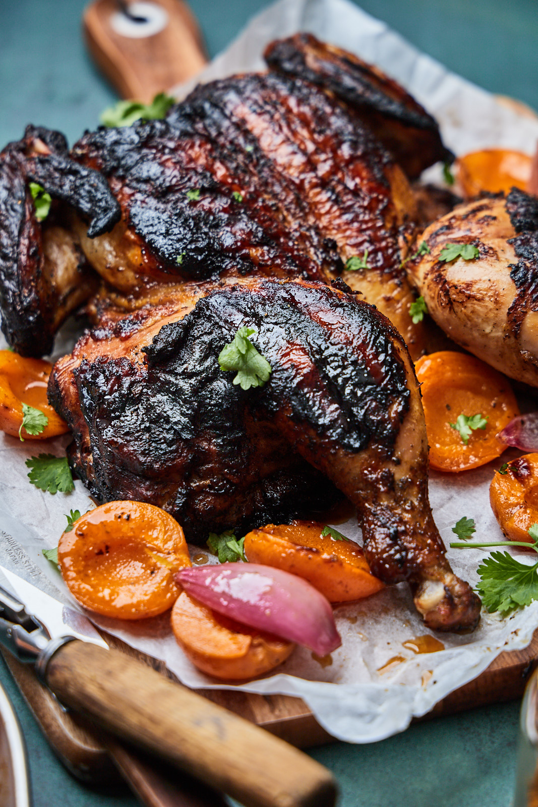 Moroccan Grilled Chicken With Apricots