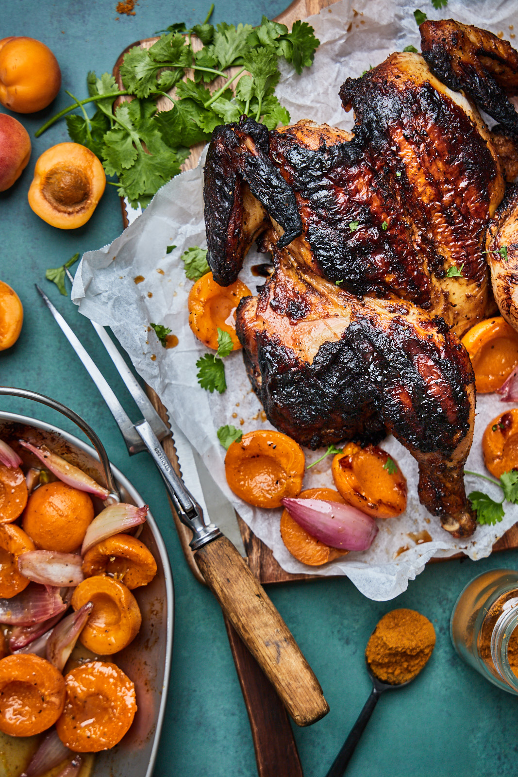 Moroccan Grilled Chicken With Apricots