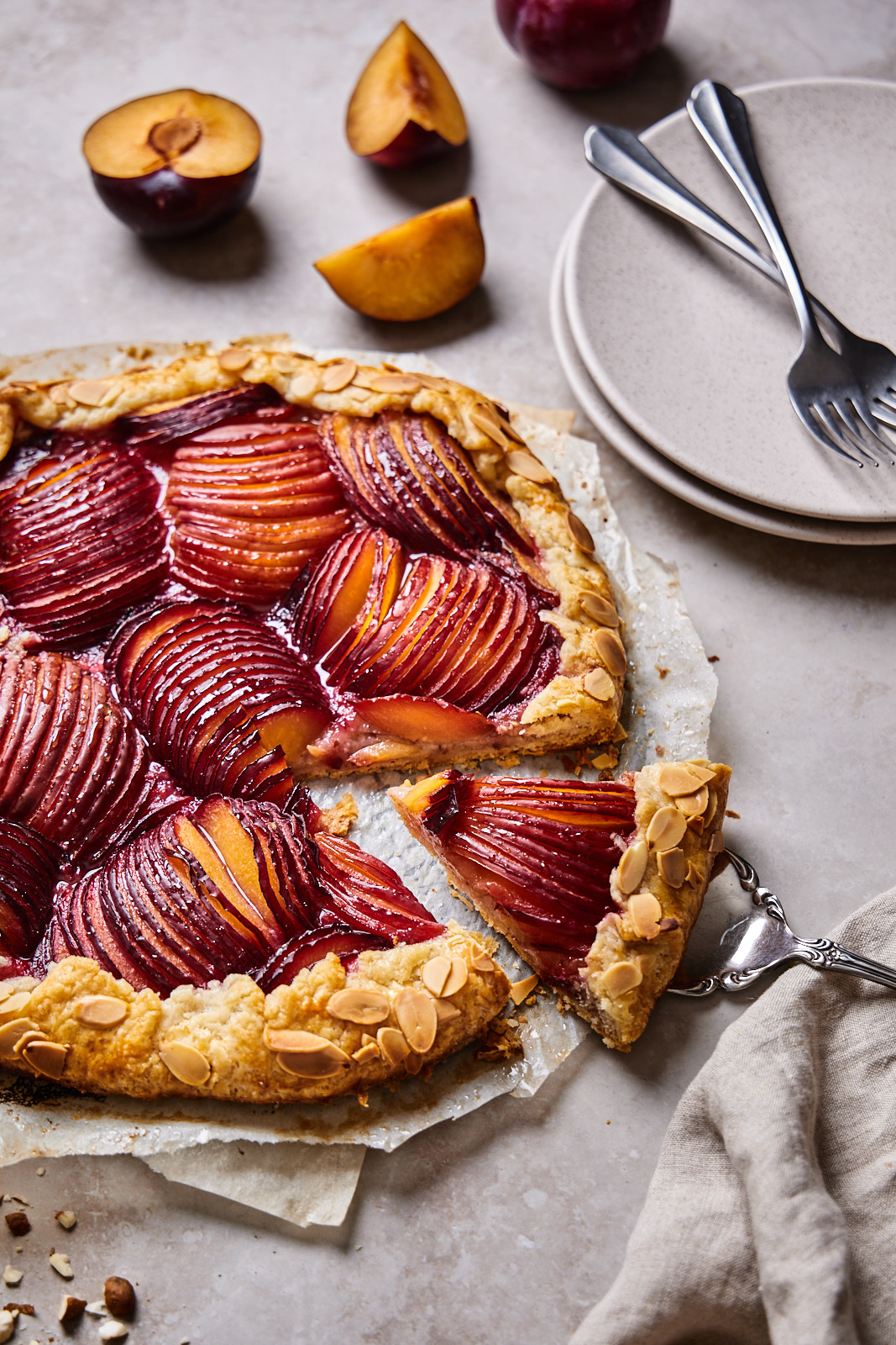 Plum and Almond Galette