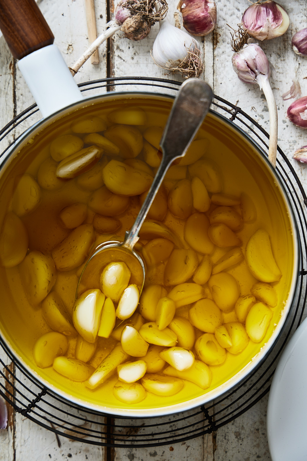Easy 2-Ingredient Garlic Confit & Shallot Confit, Recipe