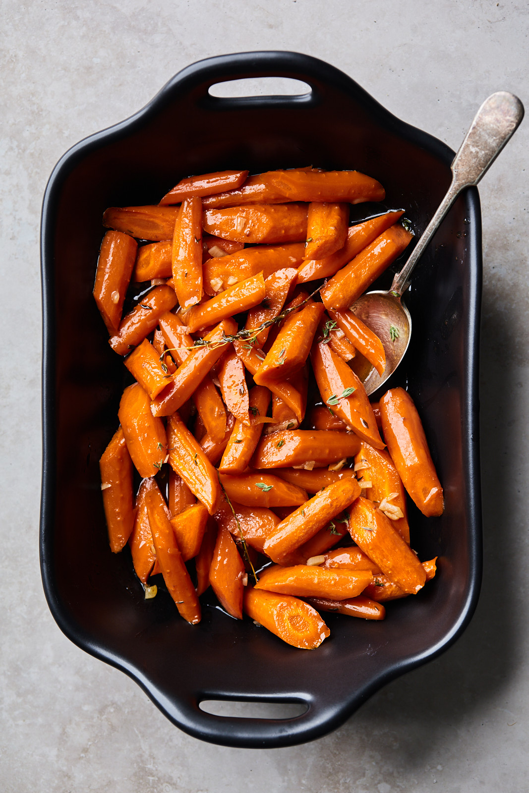Brown Butter Garlic Maple Roasted Carrot