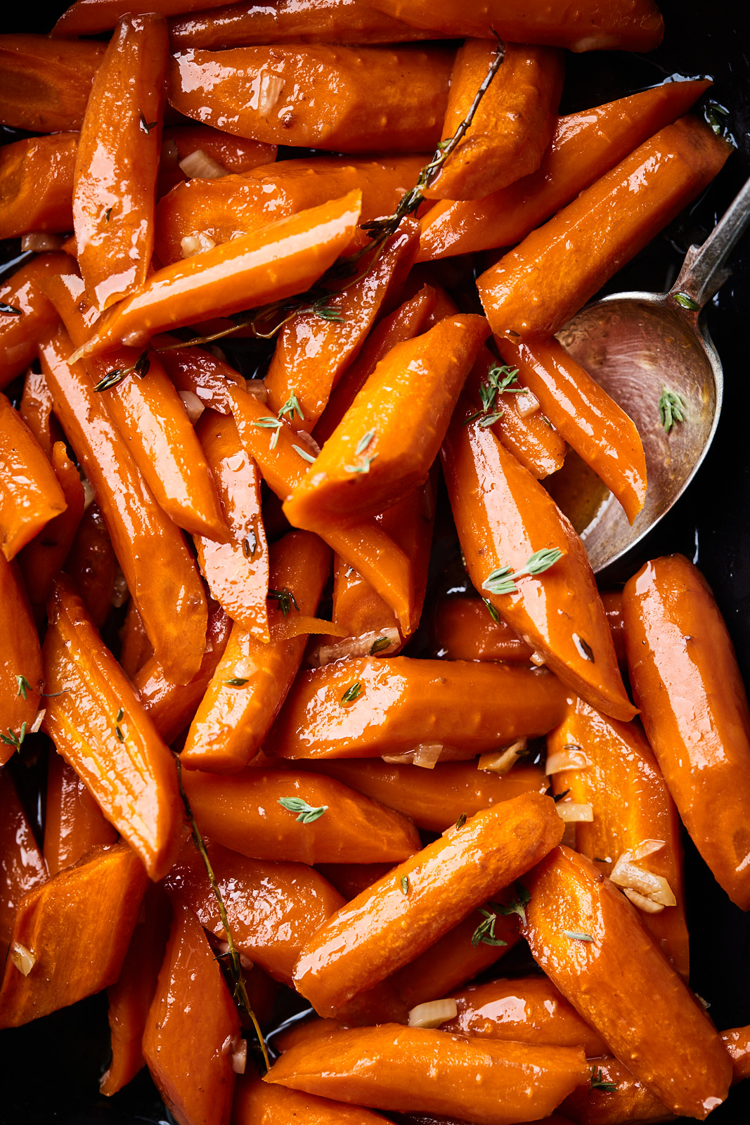 Brown Butter Garlic Maple Roasted Carrot