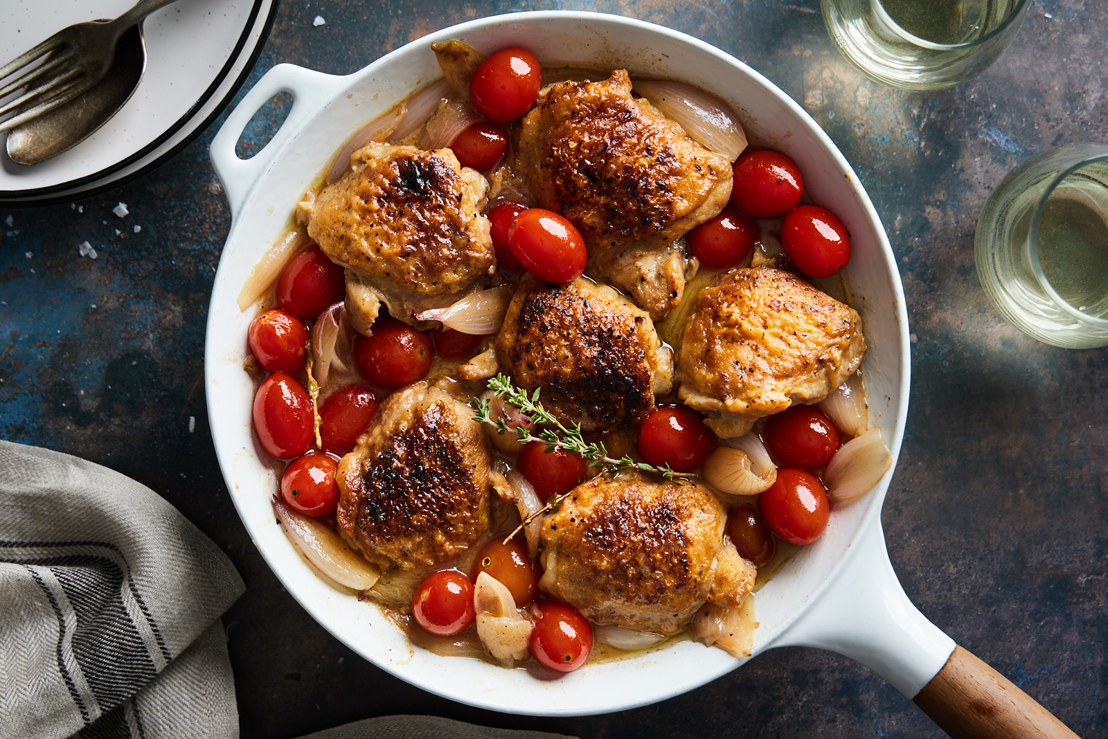 One Pan Chicken With Shallots