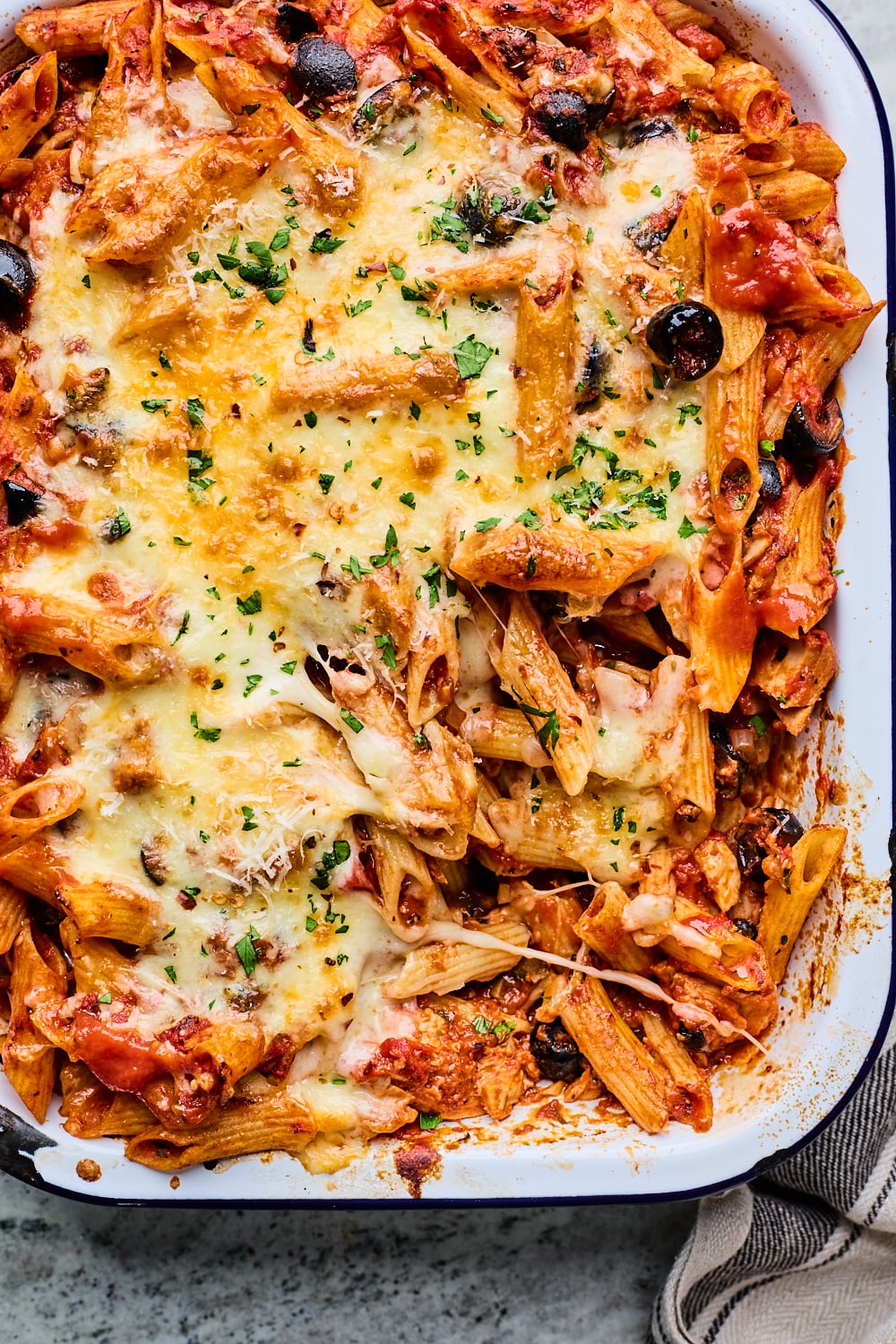 Spicy Tuna Pasta Bake