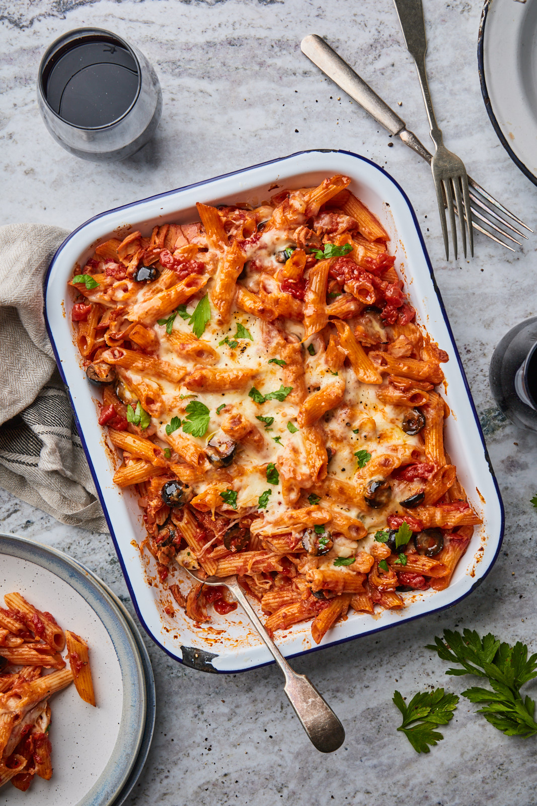 Spicy Tuna Pasta Bake