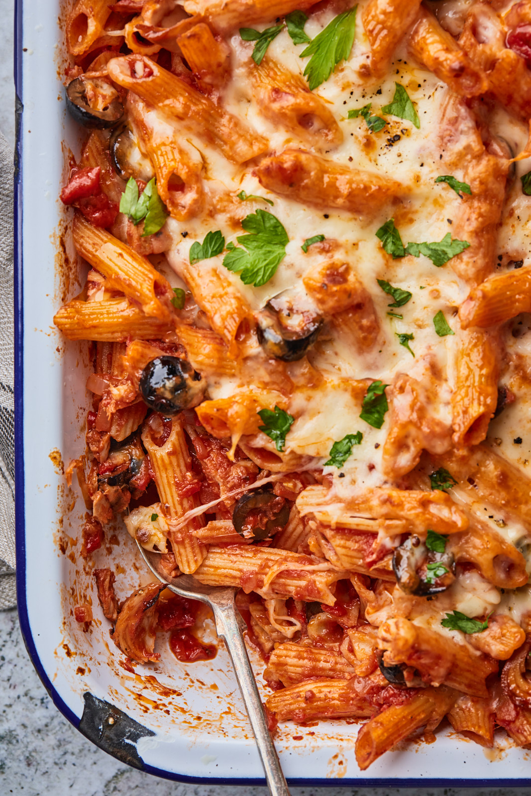 Spicy Tuna Pasta Bake