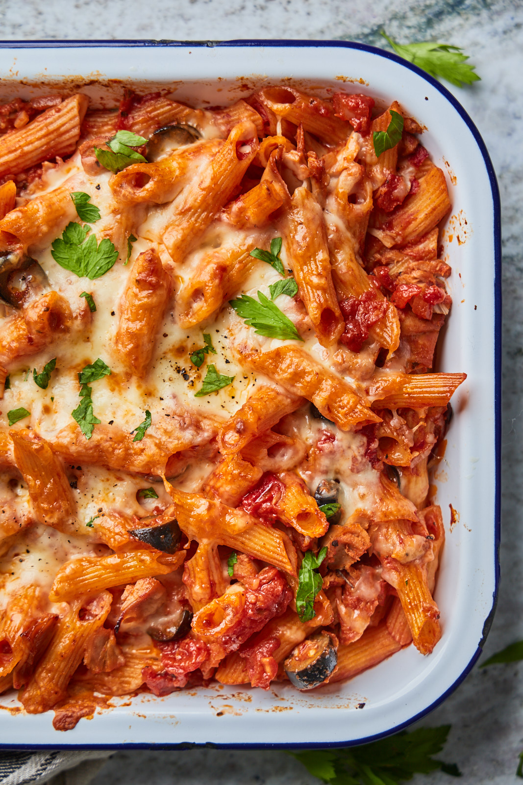 Spicy Tuna Pasta Bake