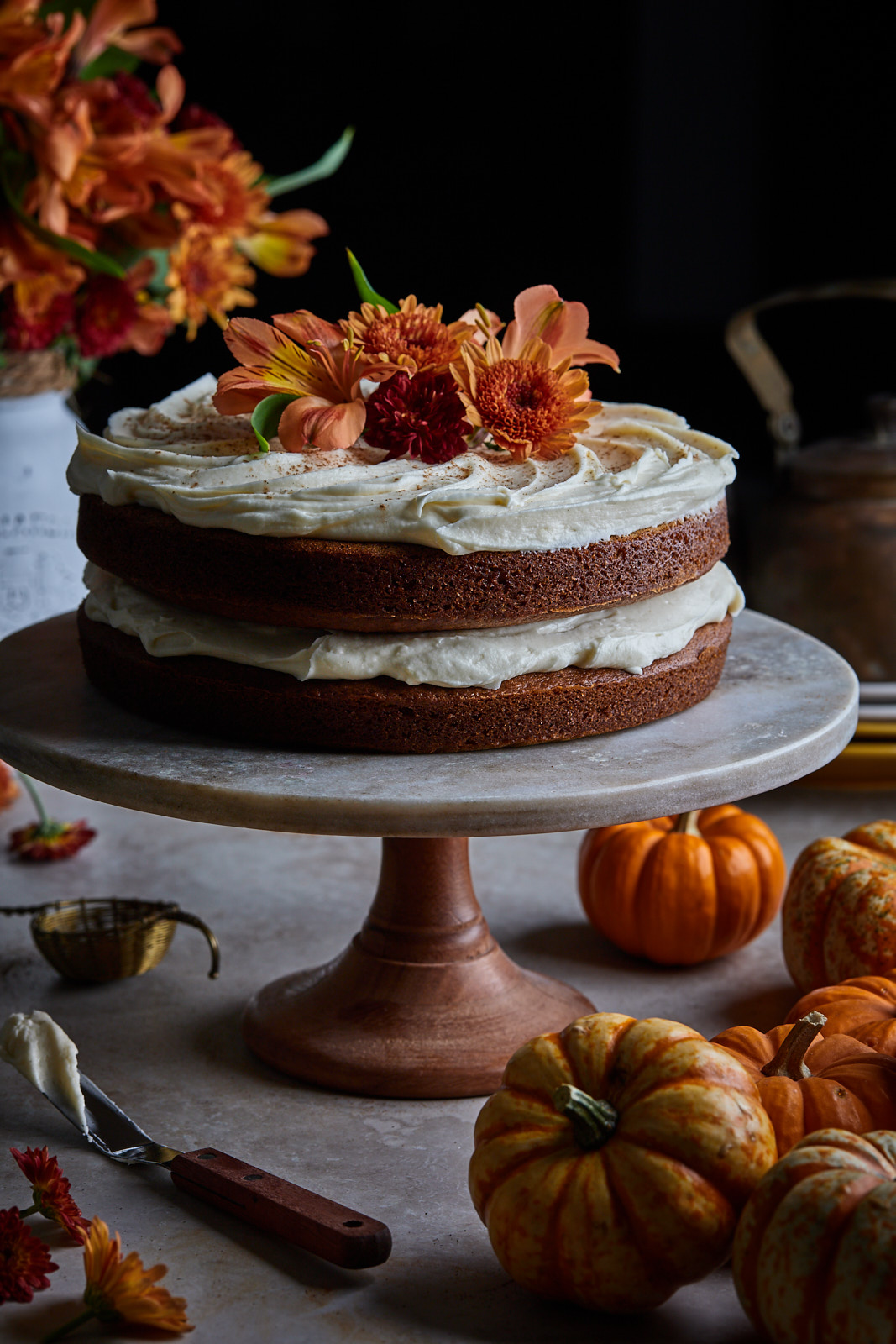 Brown Butter Pumpkin Layer Cake