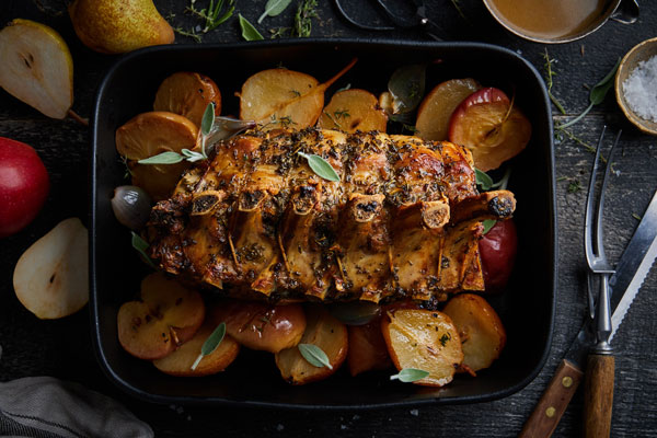 Pork Roast With Apples and Pears