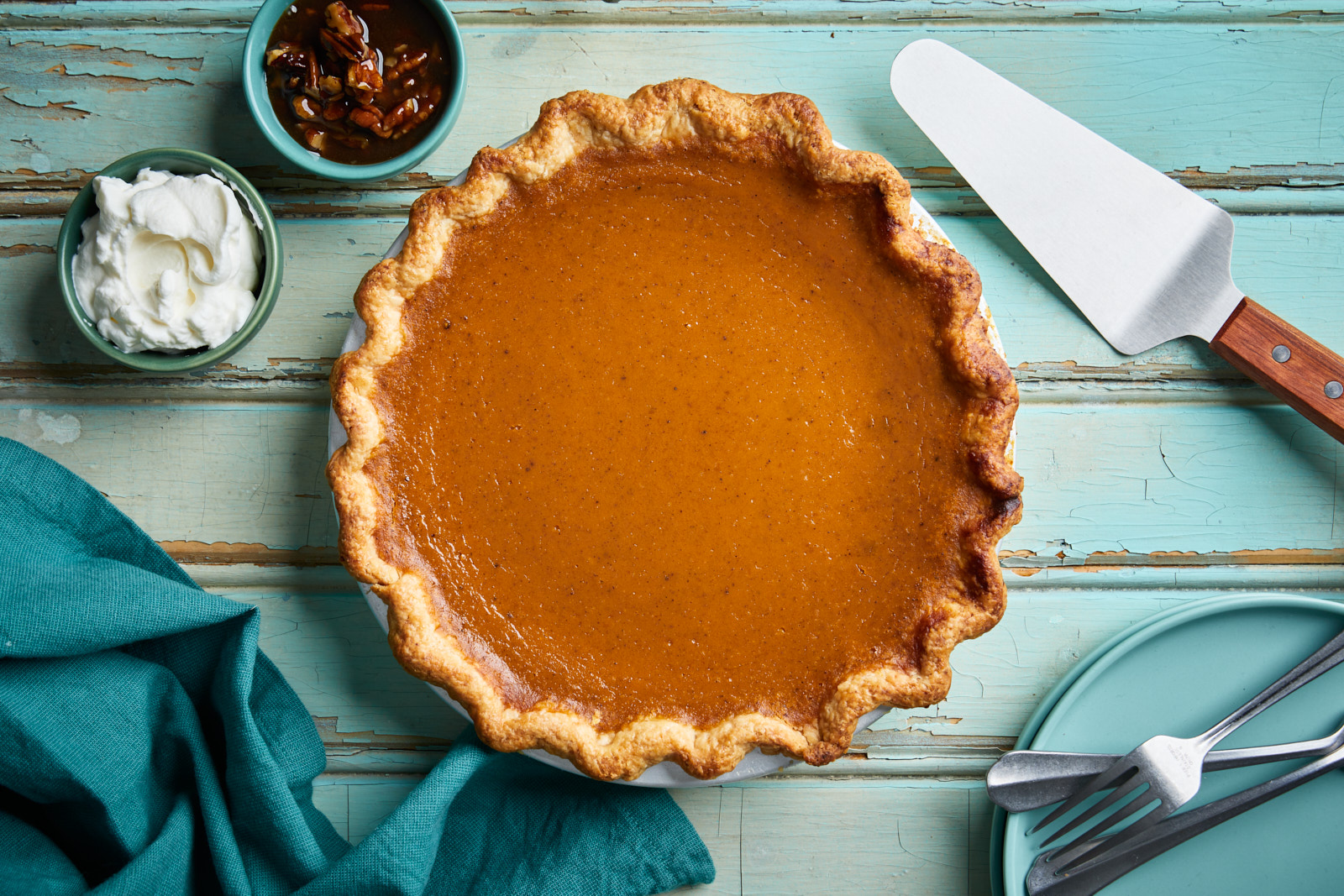 Classic Pumpkin Pie With No Shrink Pie Crust