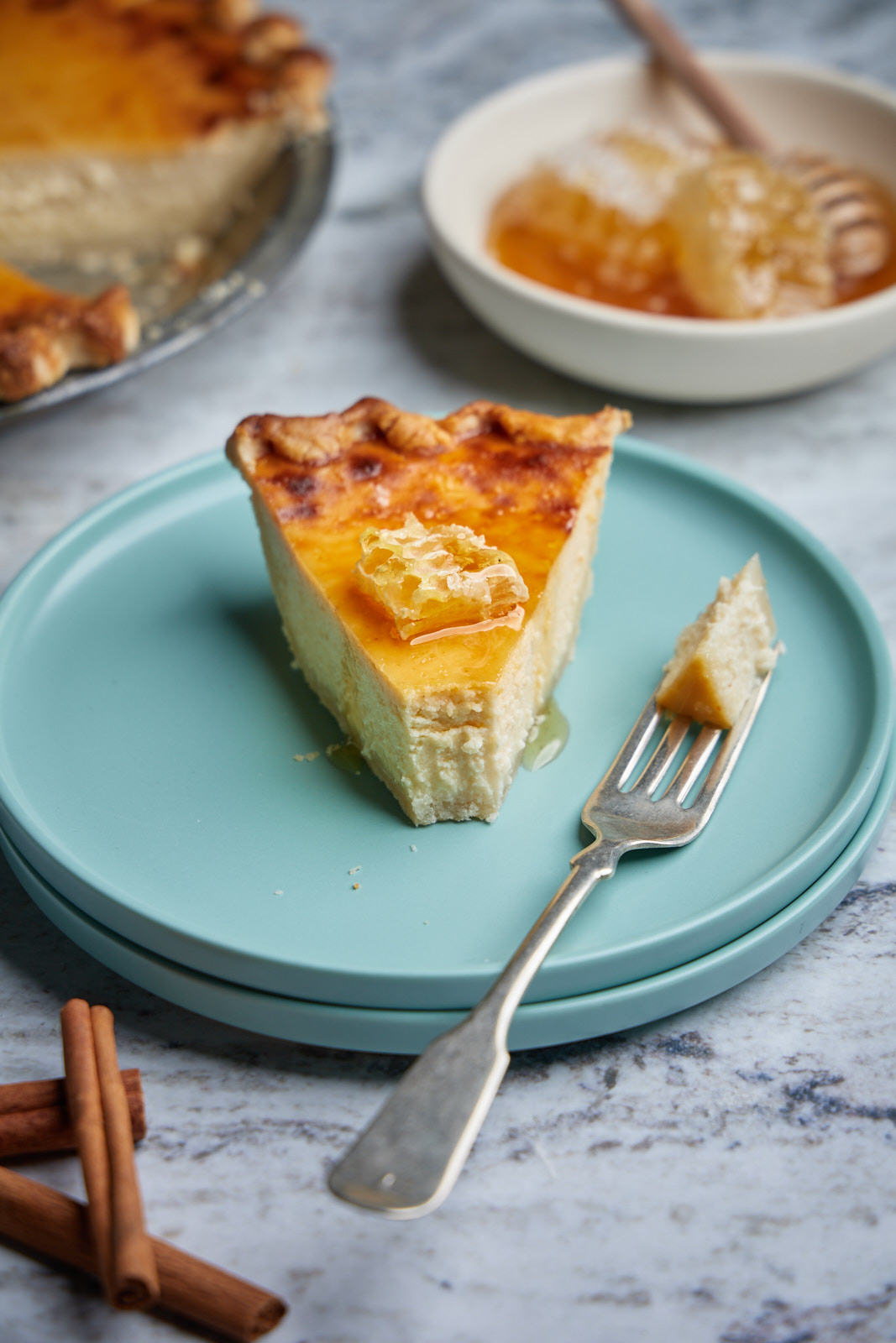 Greek Honey Ricotta Pie Melopita