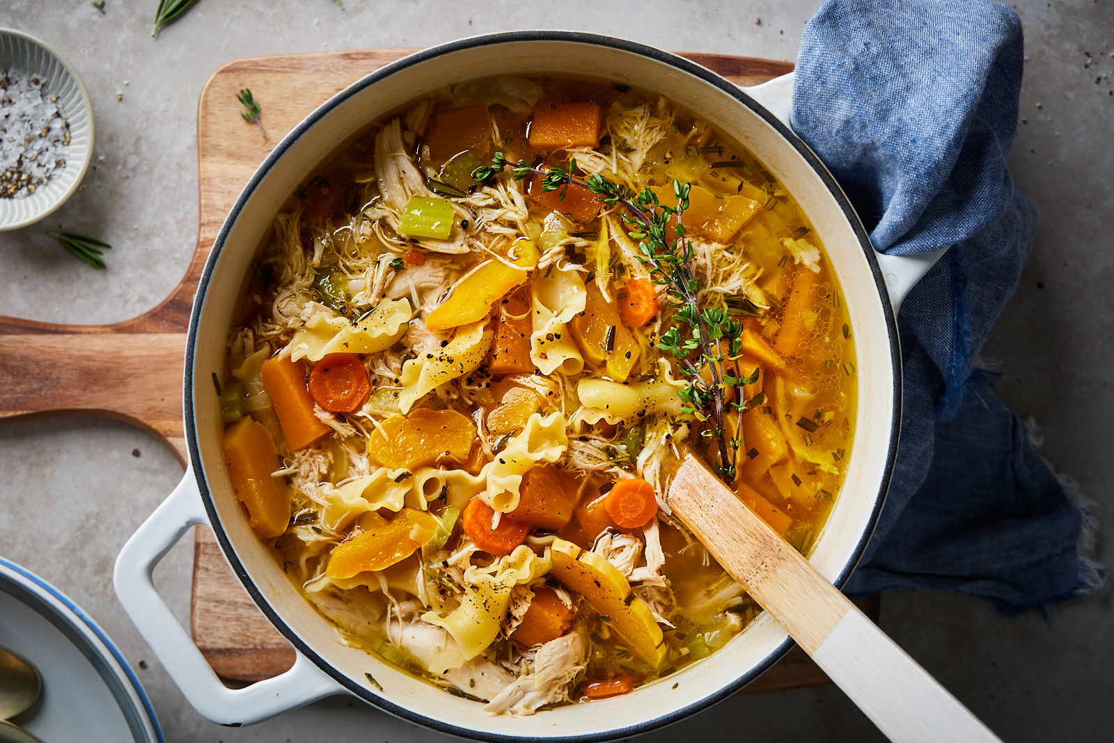 Rosemary and Squash Chicken Soup