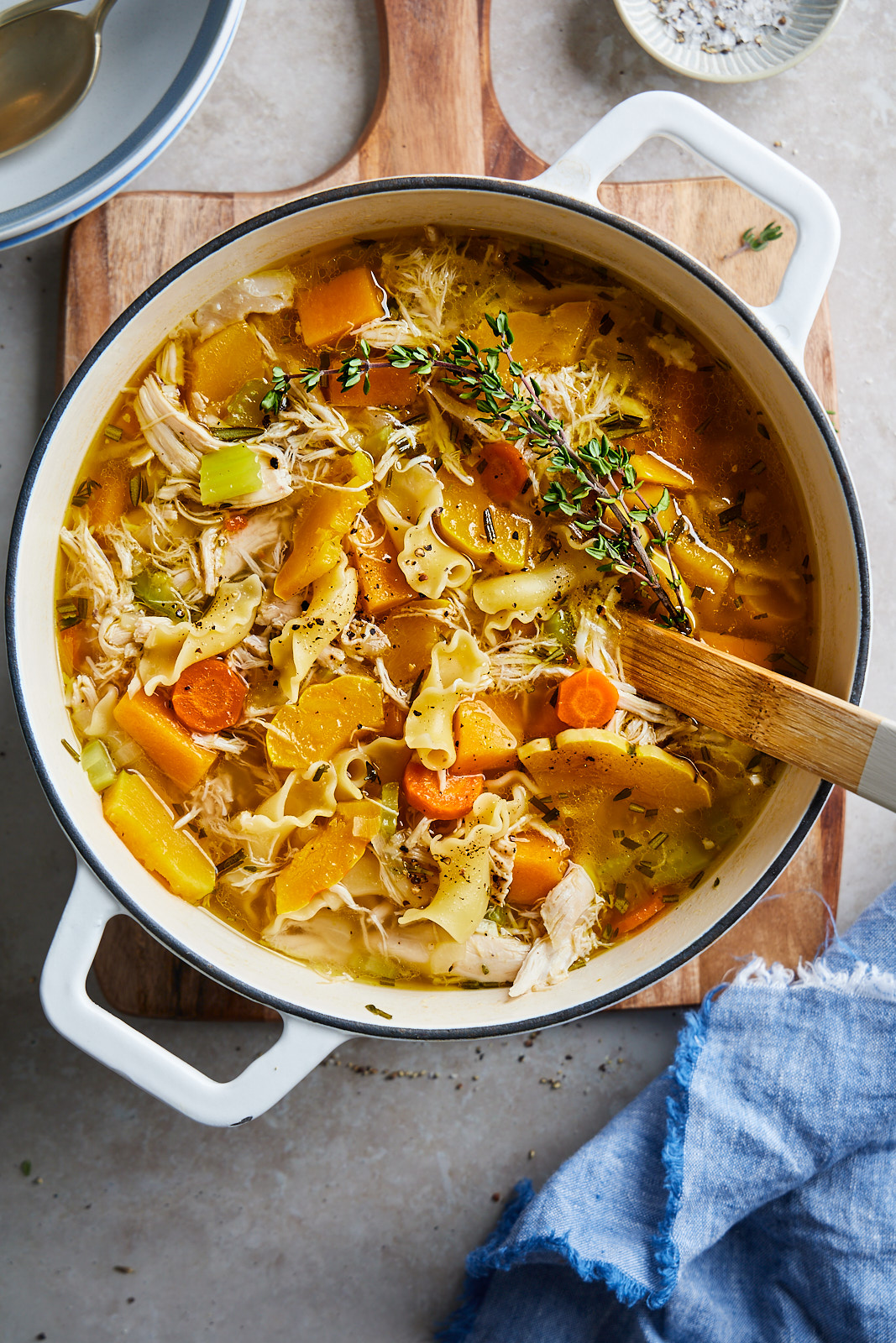 Rosemary and Squash Chicken Soup