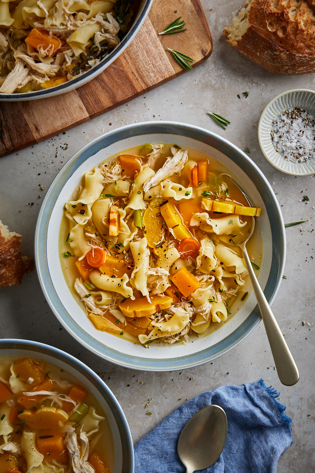 Rosemary and Squash Chicken Soup