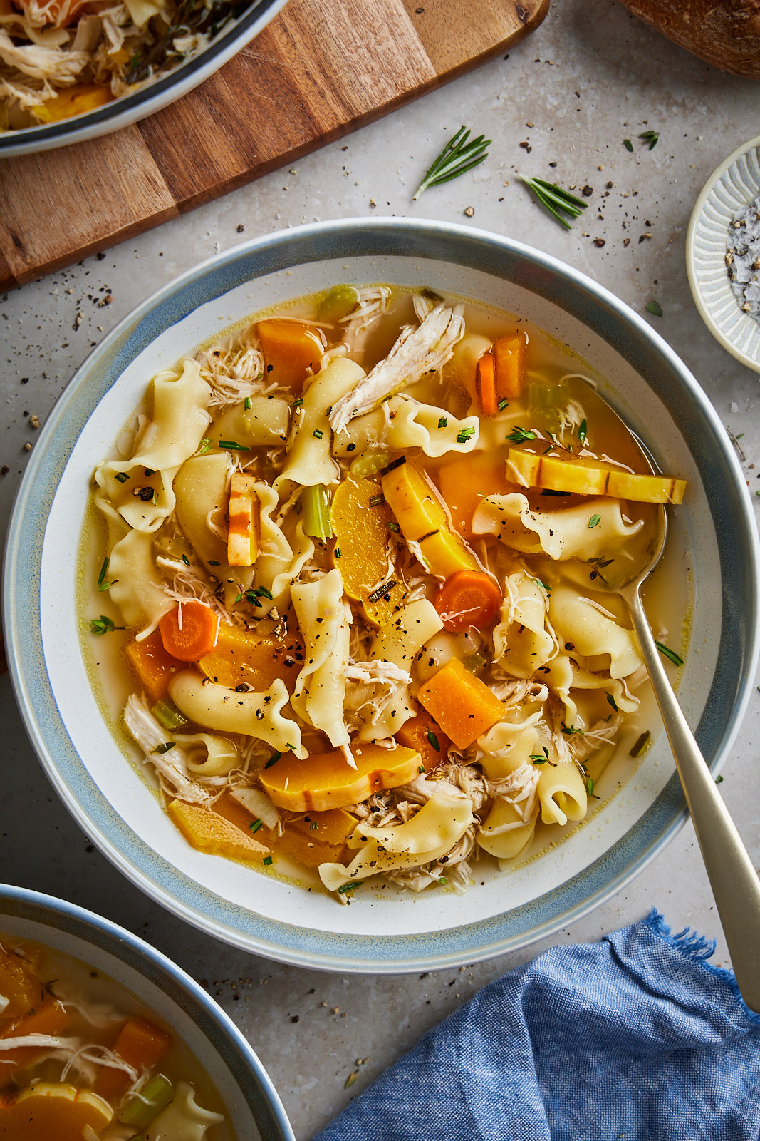 Rosemary and Squash Chicken Soup