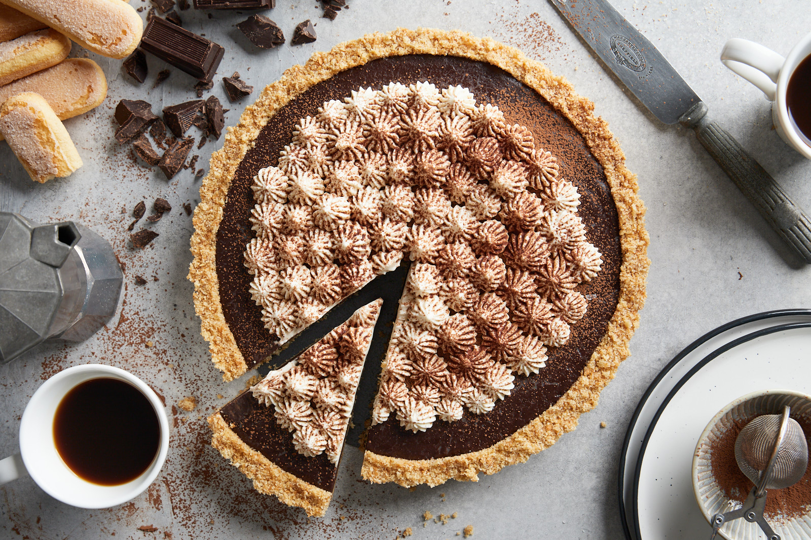 Chocolate Tiramisu Tart