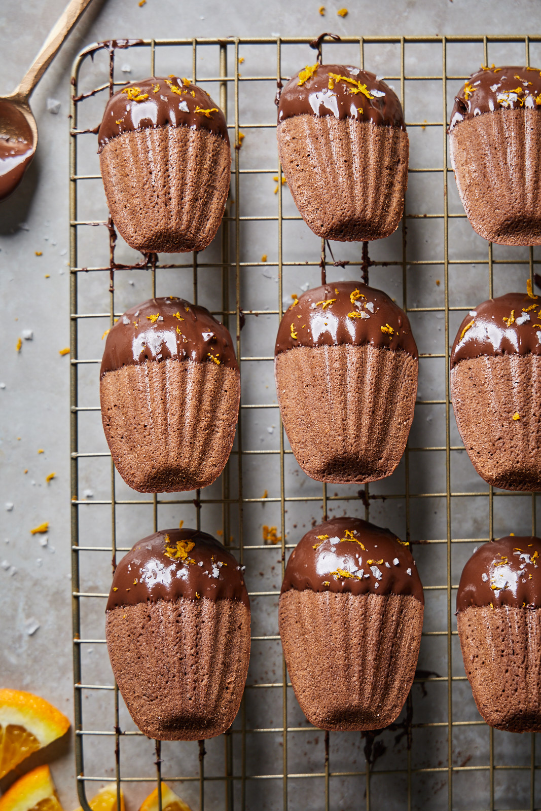 Chocolate Orange Madeleines