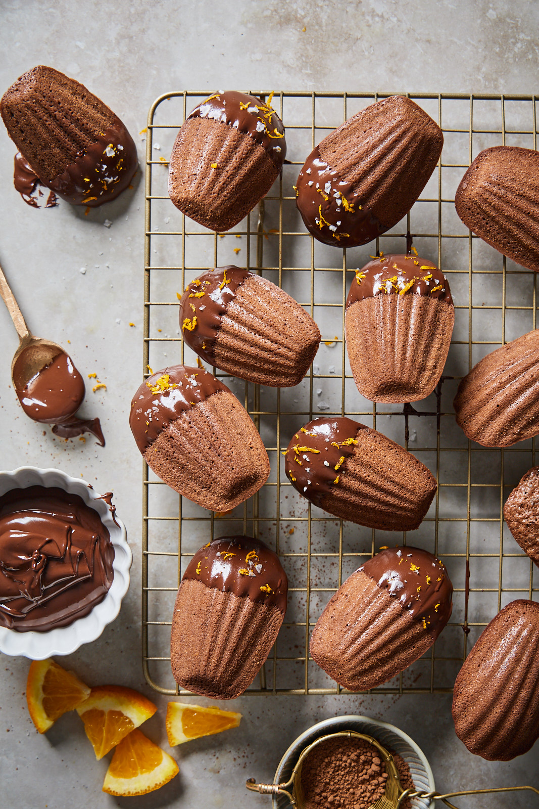 Chocolate Orange Madeleines