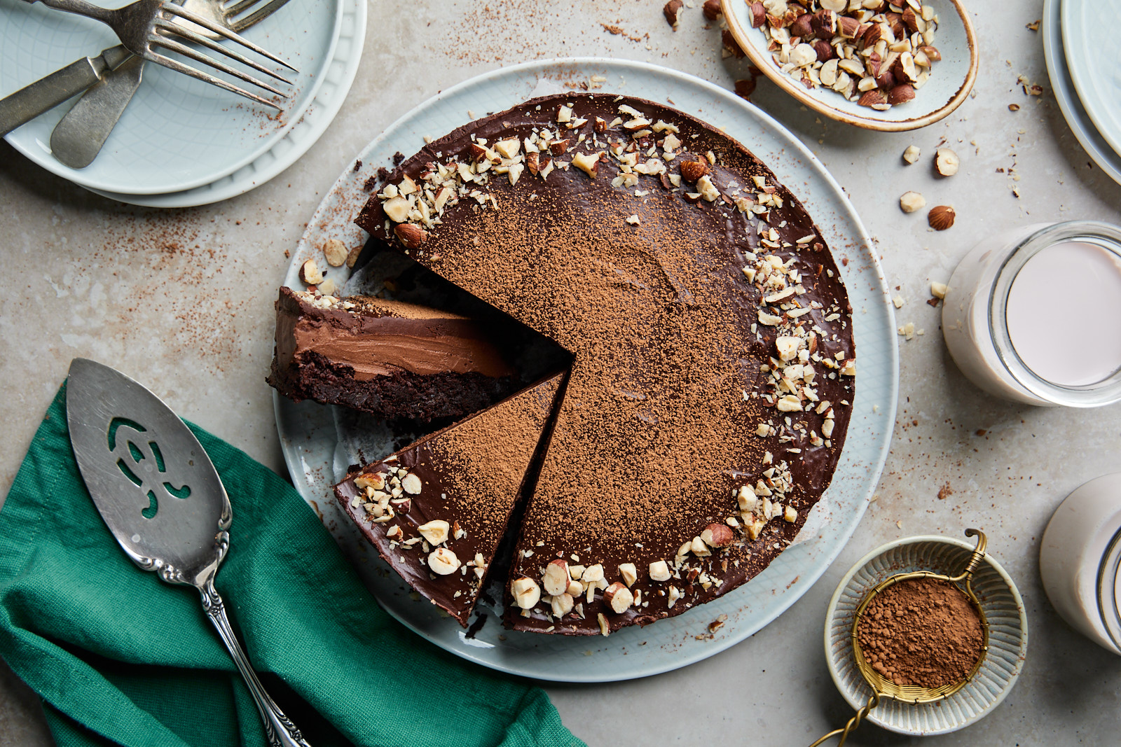 Chocolate Brownie Mousse Cake | Olive &amp; Mango