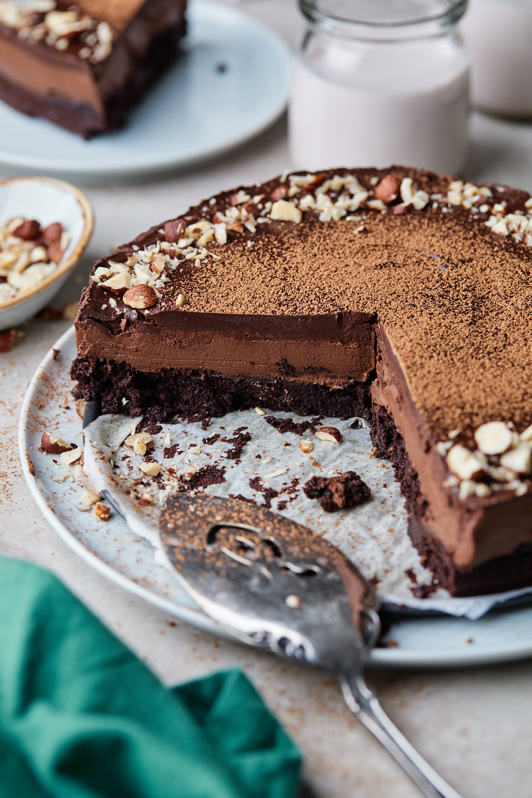 Chocolate Brownie Mousse Cake