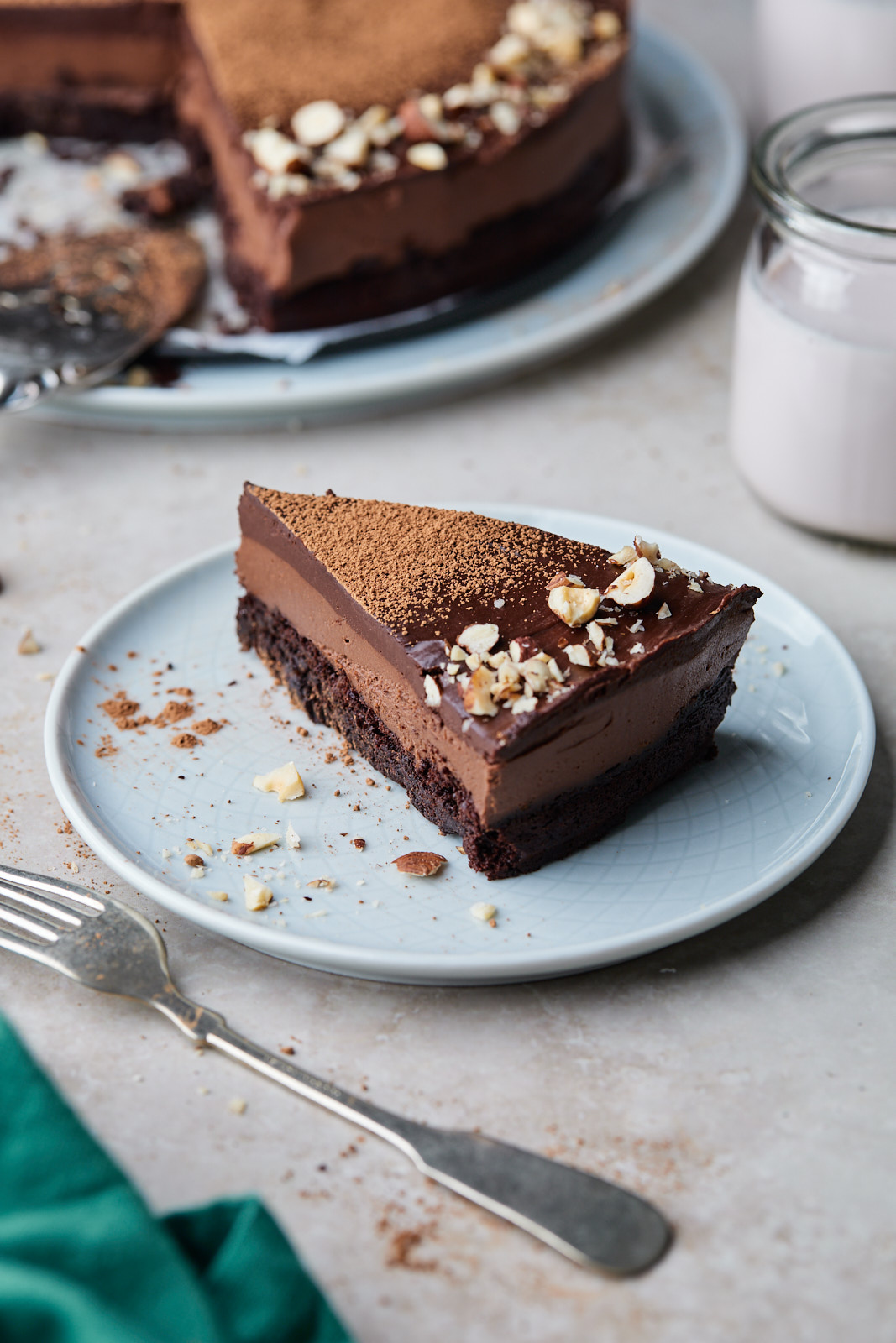 Chocolate Brownie Mousse Cake