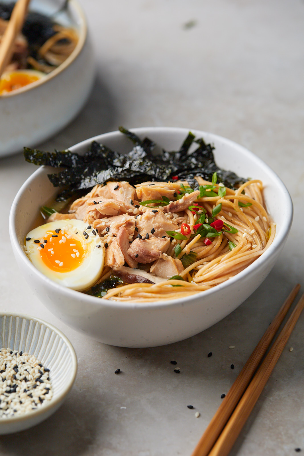 Quick and Easy Miso Noodle Soup With Salmon