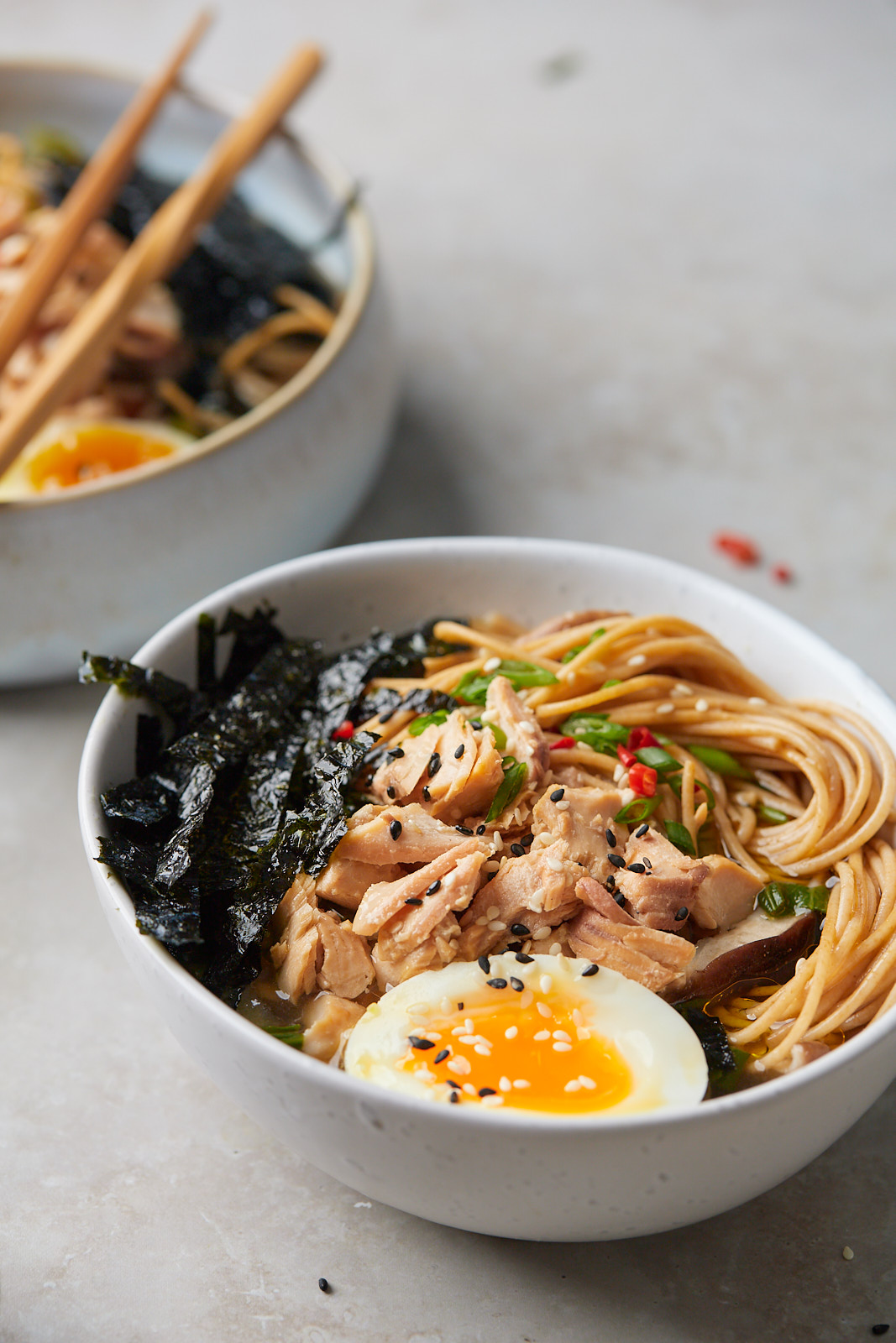 Quick and Easy Miso Noodle Soup With Salmon