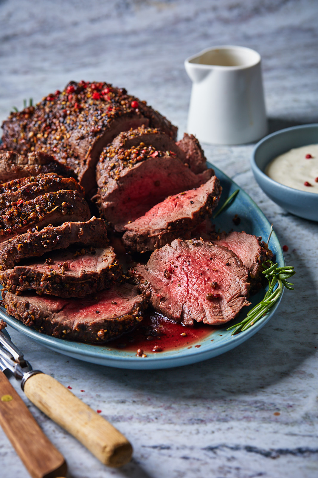 Peppercorn Roasted Beef Tenderloin