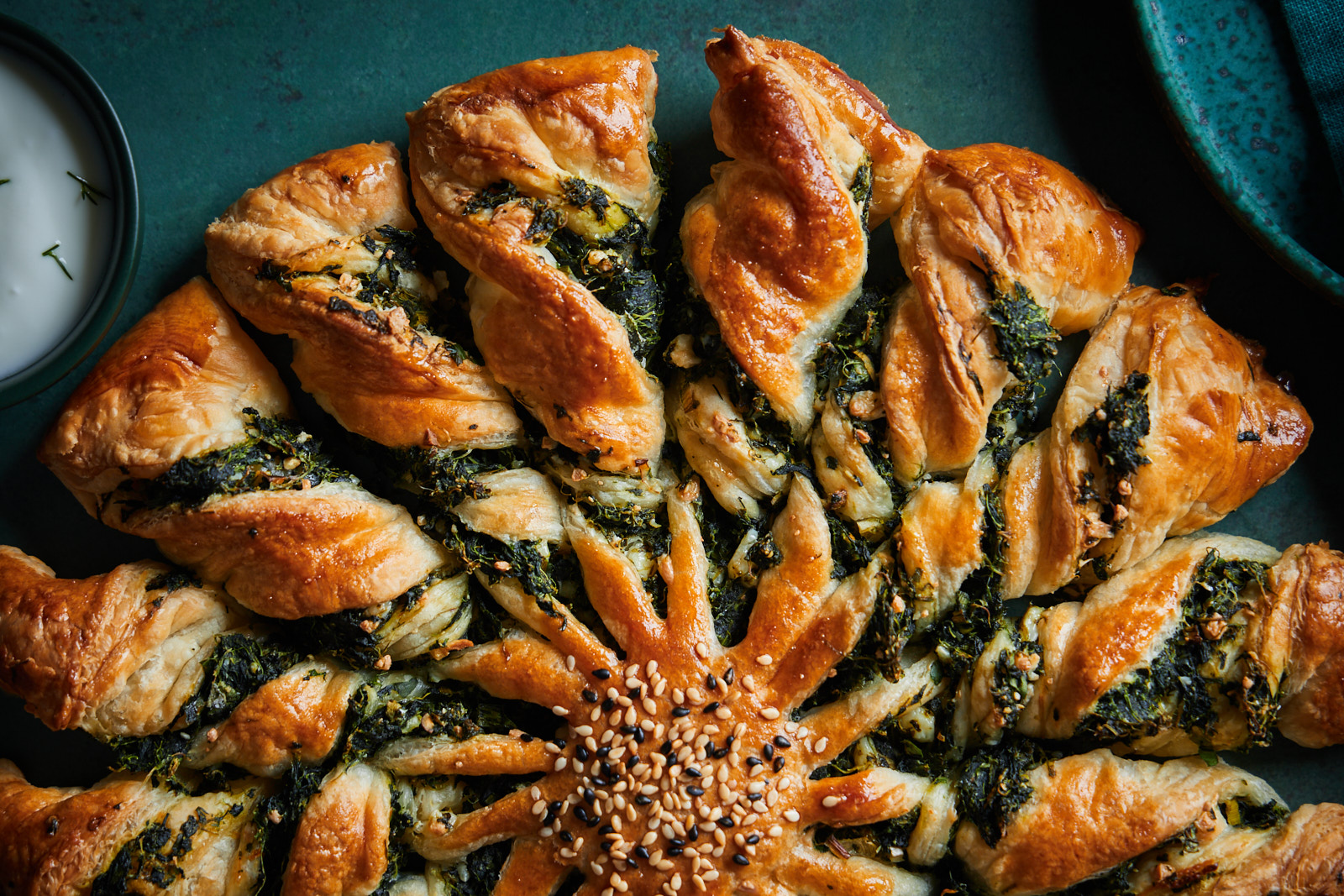 Spanakopita Tarte Soleil (Spinach and Feta Pie)