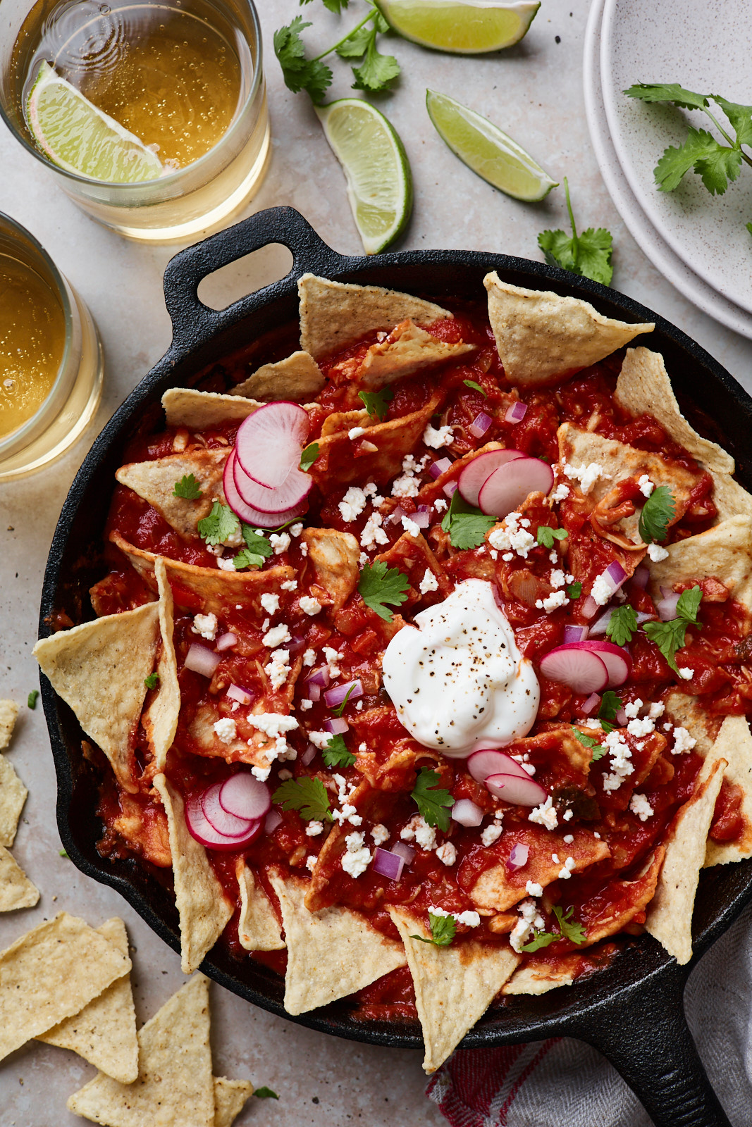 Easy Skillet Chilaquiles