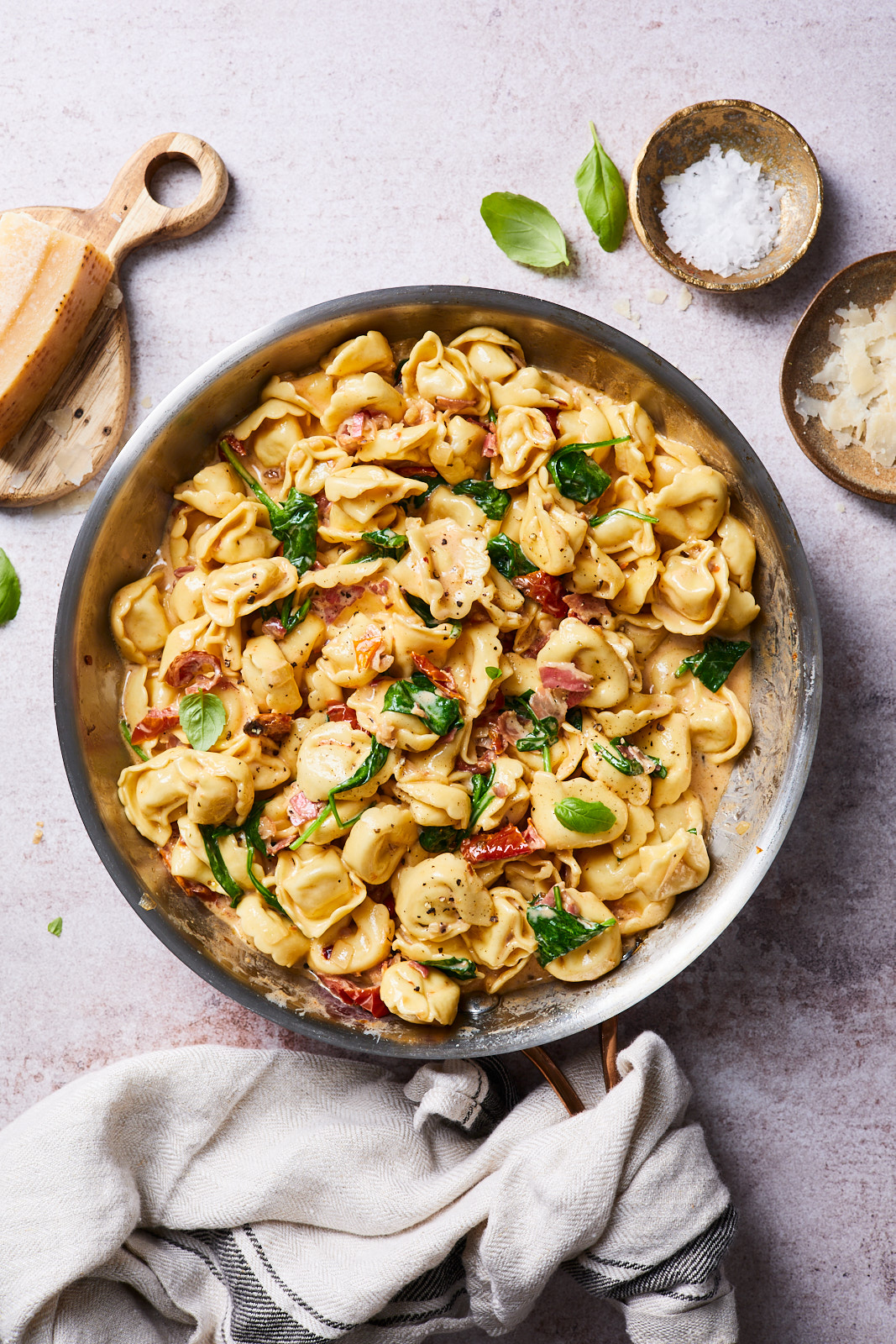 Creamy Tuscan Tortellini