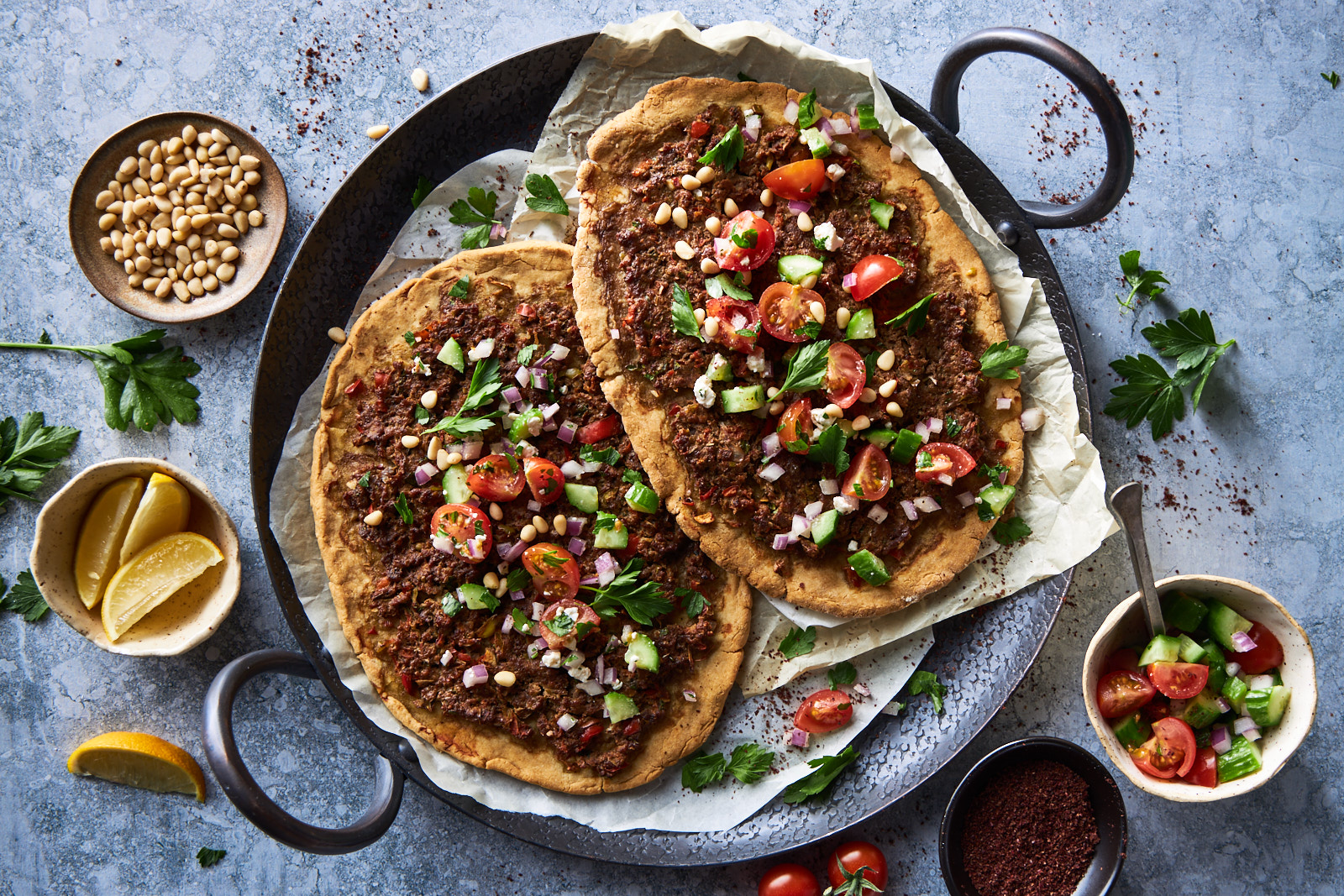 Easy Homemade Lahmacun (Turkish style pizza) | Olive & Mango