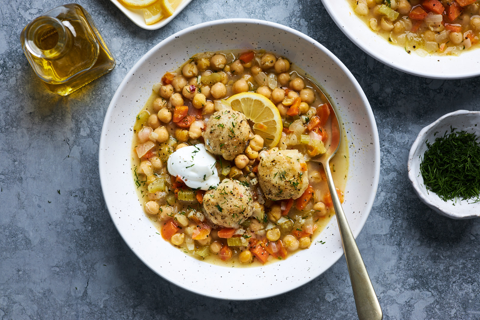 Greekstyle Chickpea Stew with Dumplings (Revithosoupa)