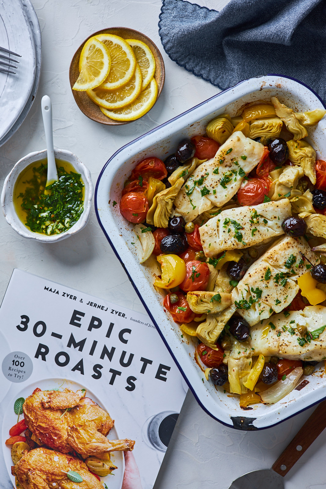 Mediterranean Style Baked Cod