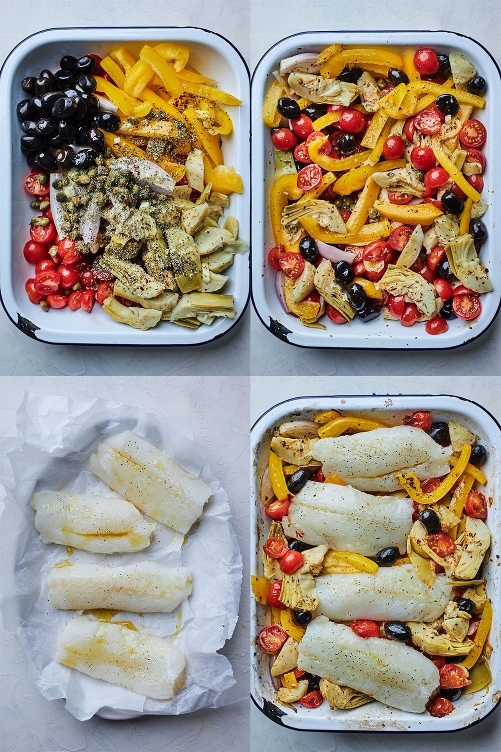 Mediterranean Style Baked Cod