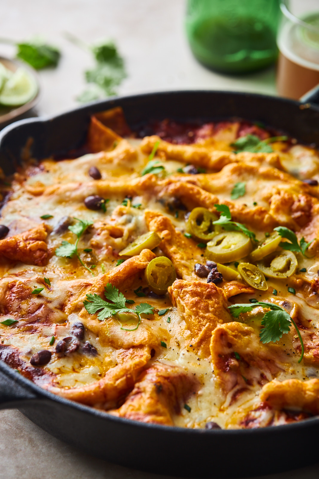 Easy One Pan Cheesy Enchiladas