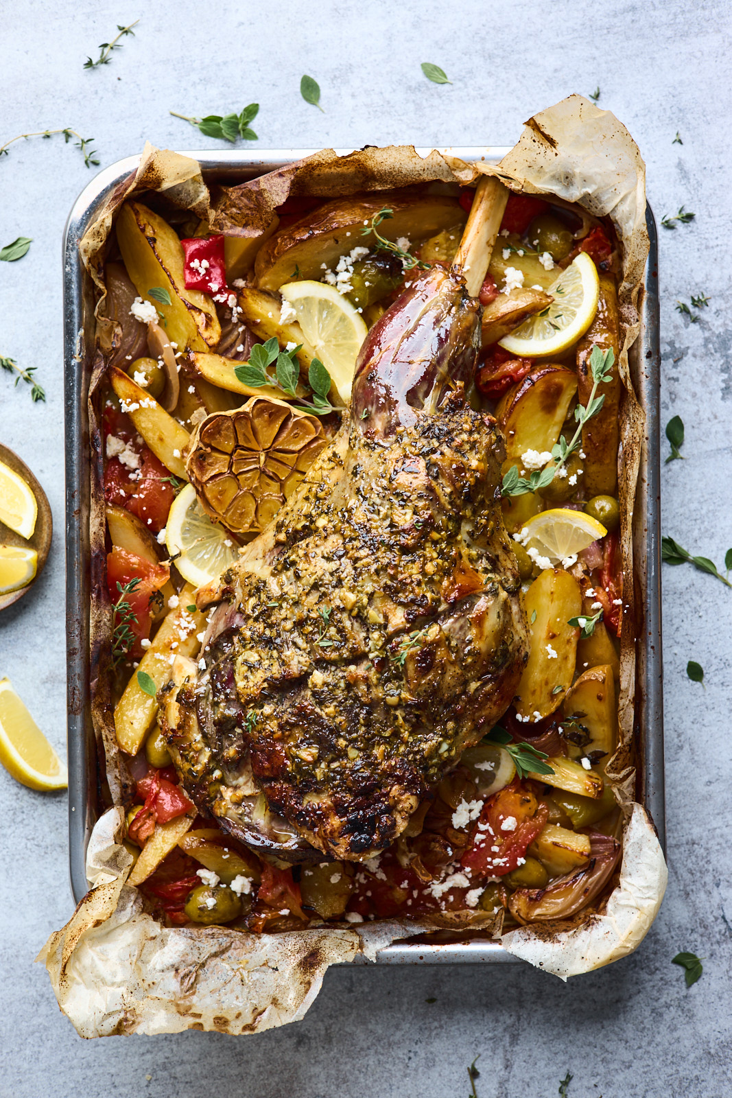 Greek Lamb (Kleftiko) With Roasted Veggies 