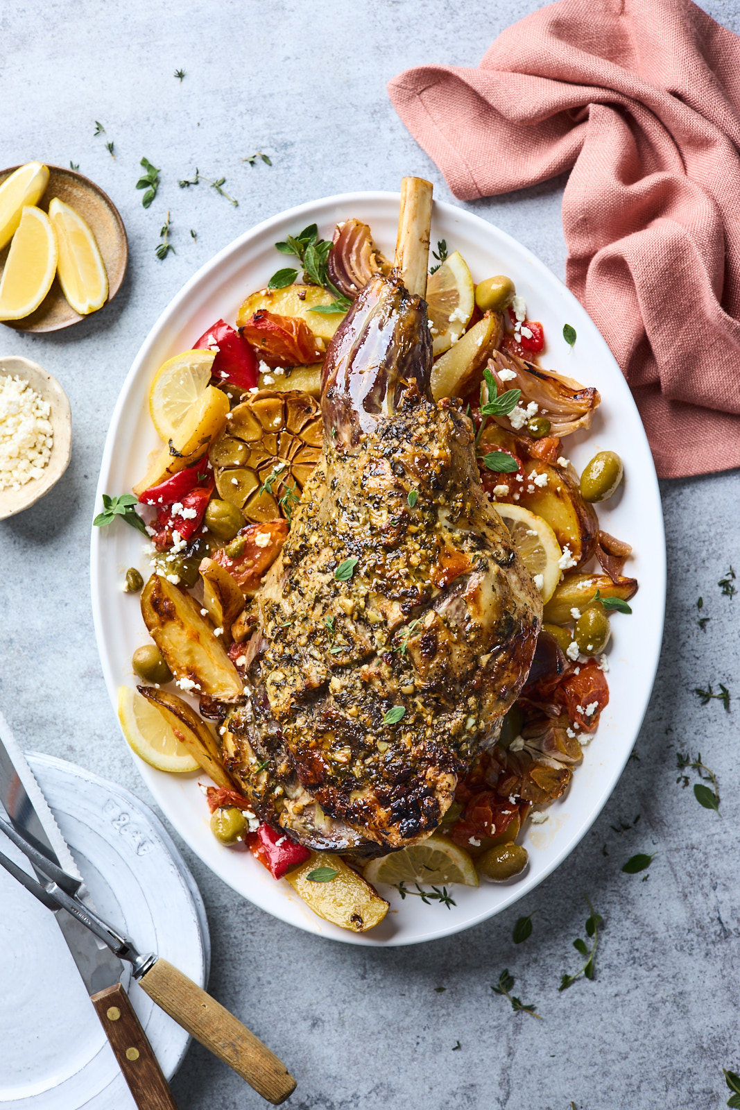 Greek Lamb (Kleftiko) With Roasted Veggies 