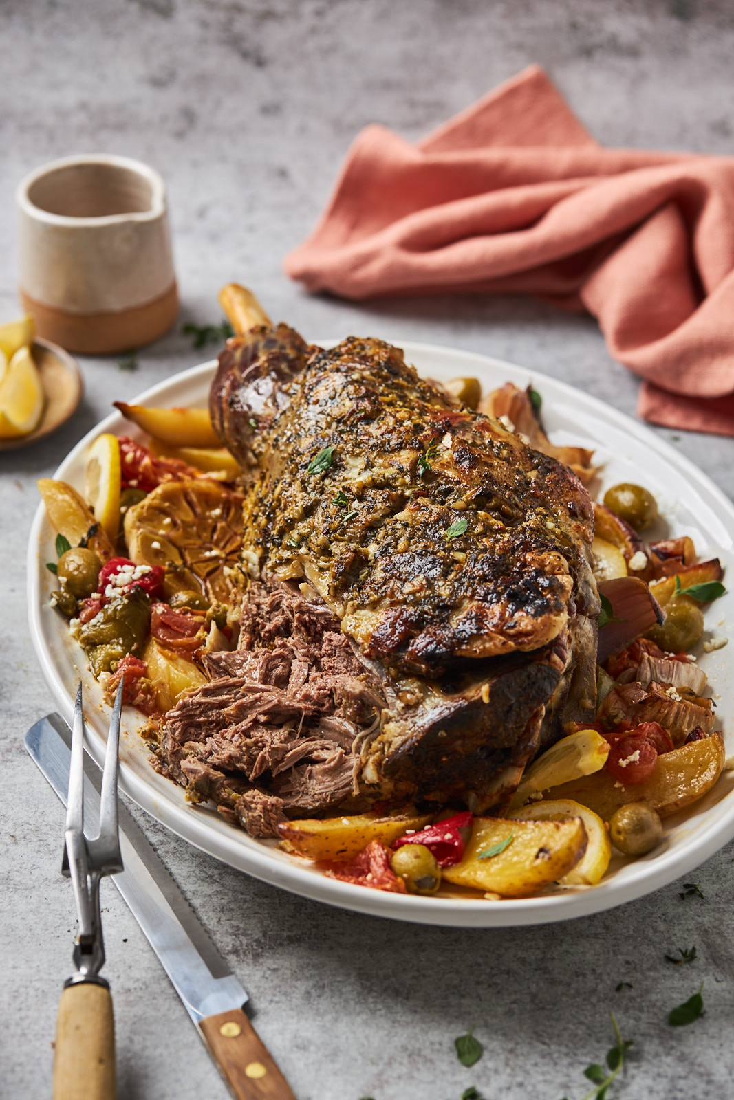 Greek Lamb (Kleftiko) With Roasted Veggies 